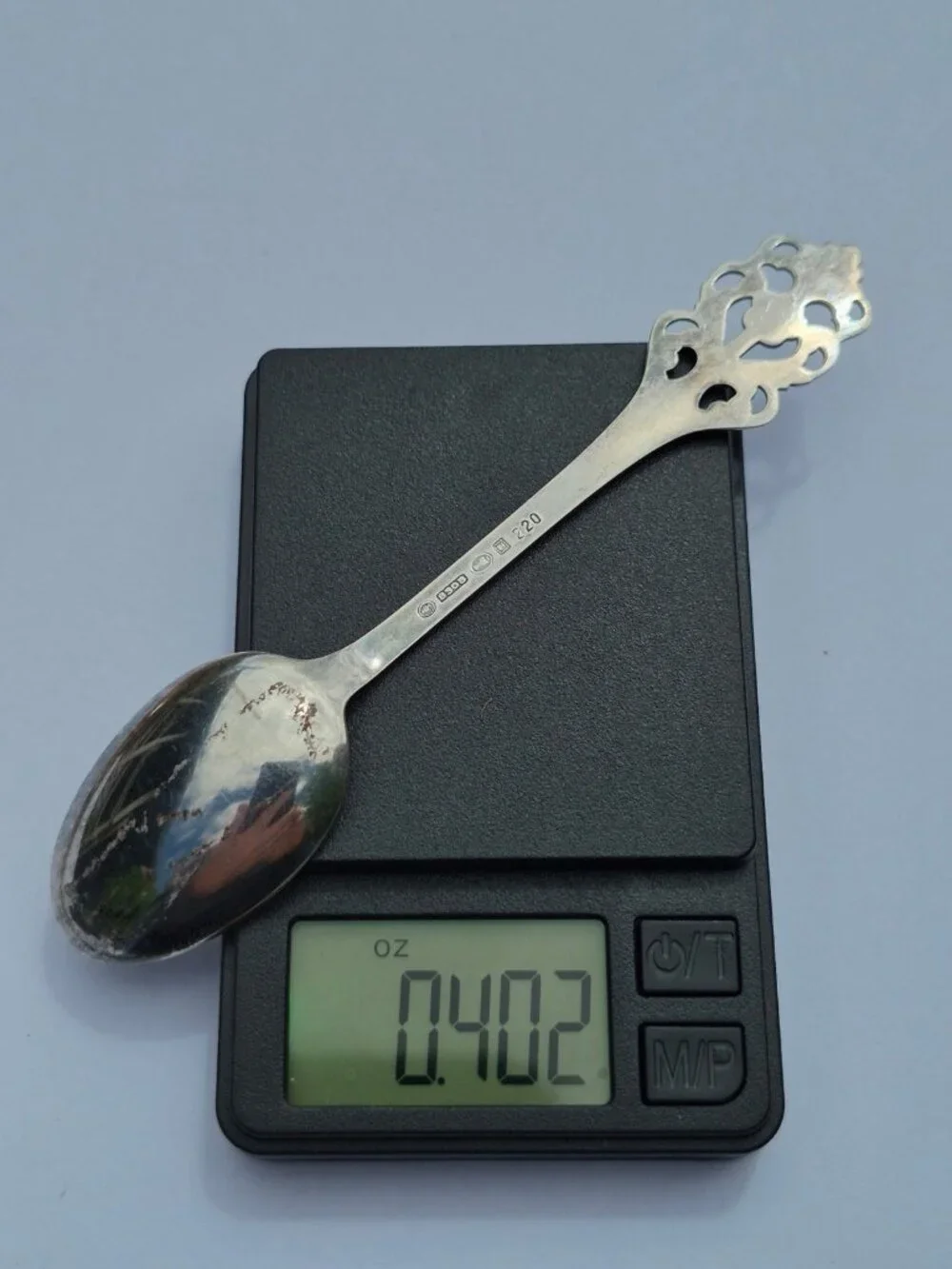 Sterling Silver TH Marthinsen Viking Rose Spoon Norway 220